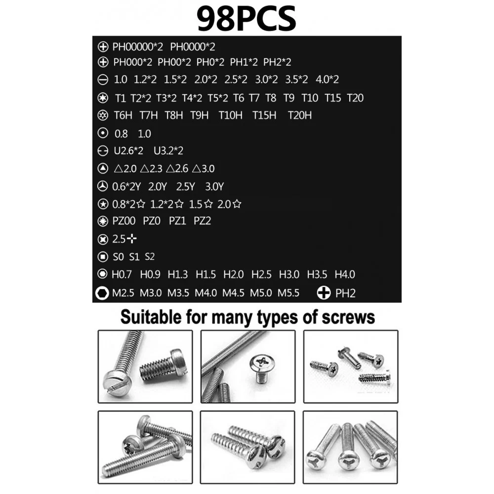 Picture of Refined 112pcs screwdriver tool set mobile phone flat panel home dismantling maintenance